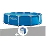 Image de Pack piscine tubulaire Metal Frame ronde 3,66 x 0,76 m + Bâche à bulles