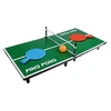 Image de Mini Table de ping pong 62 x 30,5 x 7 cm avec 2 Raquettes, 1 balle et un filet Tennis de table de bureau Cadeau de Noël