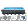 Image de Pack piscine tubulaire Ultra XTR Frame rectangulaire 7,32 x 3,66 x 1,32 m + Bâche à bulles + 20 kg de zéolite + Kit d'entretien