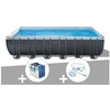 Image de Pack piscine tubulaire Ultra XTR Frame rectangulaire 7,32 x 3,66 x 1,32 m + Bâche à bulles + Kit d'entretien