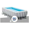 Image de Kit piscine tubulaire Prism Frame rectangulaire 4,88 x 2,44 x 1,07 m + 6 cartouches de filtration