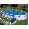 Image de Kit piscine acier blanc Gré Atlantis ovale 9,20 x 5,05 x 1,32 m + Bâche hiver