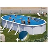 Image de Kit piscine acier blanc Gré Atlantis ovale 8,15 x 4,90 x 1,32 m + Bâche hiver