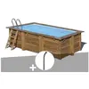 Image de Kit piscine bois Gré Marbella 4,20 x 2,70 x 1,17 m + Douche