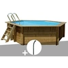 Image de Kit piscine bois Gré Vanille 2 Ø 4,00 x 1,19 m + Douche