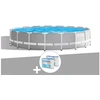 Image de Pack piscine tubulaire Prism Frame ronde 5,49 x 1,22 m + 6 cartouches de filtration