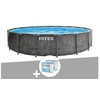 Image de Pack piscine tubulaire Baltik ronde 5,49 x 1,22 m + 6 cartouches de filtration
