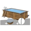 Image de Kit piscine bois Gré Marbella 4,20 x 2,70 x 1,17 m + Bâche hiver + Douche
