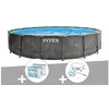 Image de Pack piscine tubulaire Baltik ronde 5,49 x 1,22 m + 6 cartouches de filtration + Kit d'entretien