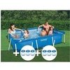 Image de Kit piscine tubulaire rectangulaire 3,00 x 2,00 x 0,75 m + 6 cartouches -