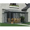 Image de Pergola fermée 15.6m² gris anthracite 703991
