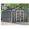 Image de Abris de jardin 11.7m² gris avec base 705161