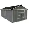 Image de Abri de jardin 11x21.3 pieds gris anthracite 705685