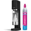 Image de sodastream Ens    Machine à eau pétillante avec système CO  Quick Connect, cylindre de gaz 60L, 1 bouteille 1L sans BPA et chiffon de nettoyage inclus, noire en occasion ou reconditionné