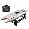 Image de Bateau radio commandé 2.4G RC pour enfants 25KM / H course à grande vitesse 2 canaux B - argent