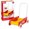 Image de BRIO Marchette pour bébé 31350 Rouge-Jaune - Classique pour Les Enfants de 9 Mois - poignée réglable pour s'adapter à la Taille de l'enfant et Frein réglable pour régler la Vitesse de roulement en occasion ou reconditionné