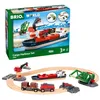Image de BRIO World - 33061 - Circuit d'Activités Portuaires - Coffret Complet 16 pièces avec Grue pivotante et Pont Levant - Bateau Inclus - Circuit de Train en Bois - Jouet Mixte dès 3 Ans en occasion ou reconditionné