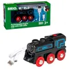 Image de BRIO World - Train électrique avec locomotive rechargeable - Compatible avec les circuits de train en bois - Recharge USB - Jouet enfant dès 3 ans - 33599 en occasion ou reconditionné
