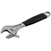 Image de Bahco Clé Anglaise Adjustable Es With Ergo  Rubber Handle Central Knurled Wheel And Reversible Jaw English 28 Mm One Size