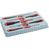 Image de Bahco Jeu De Tournevis Insulated Ergo  Pozidriv And Slotted With Tri-component Handle 5 Piece One Size