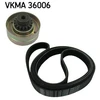 Image de Jeu De Courroies Trapézoïdales À Nervures Skf Vkma36006 Renault