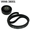 Image de Jeu De Courroies Trapézoïdales À Nervures Skf Vkma38001 Mercedes-Benz