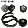 Image de Jeu De Courroies Trapézoïdales À Nervures Skf Vkma32030 Fiat