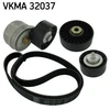 Image de Jeu De Courroies Trapézoïdales À Nervures Skf Vkma32037 Fiat