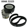 Image de Jeu De Courroies Trapézoïdales À Nervures Skf Vkma31025 Seat;Skoda;Volkswagen