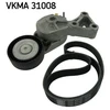 Image de Jeu De Courroies Trapézoïdales À Nervures Skf Vkma31008 Audi;Seat;Skoda;Volkswagen