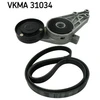 Image de Jeu De Courroies Trapézoïdales À Nervures Skf Vkma31034 Audi;Skoda;Volkswagen