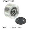 Image de Poulie Roue Libre, Alternateur Vkm 03206 Skf Skf Vkm03206 Alfa Romeo;Cadillac;Fiat;Lancia;Opel;Saab;Suzuki;Vauxhall