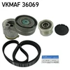 Image de Jeu De Courroies Trapézoïdales À Nervures Skf Vkmaf36069 Nissan;Renault;Volvo