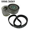 Image de Jeu De Courroies Trapézoïdales À Nervures Skf Vkma36069 Mitsubishi;Nissan;Opel;Renault;Vauxhall;Volvo