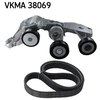 Image de Jeu De Courroies Trapézoïdales À Nervures Skf Vkma38069 Mercedes-Benz