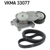 Image de Jeu De Courroies Trapézoïdales À Nervures Skf Vkma33077 Citroen;Mazda;Peugeot;Toyota