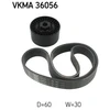 Image de Jeu De Courroies Trapézoïdales À Nervures Skf Vkma36056 Renault
