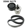 Image de Jeu De Courroies Trapézoïdales À Nervures Skf Vkma36179 Dacia;Nissan;Renault