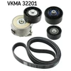 Image de Jeu De Courroies Trapézoïdales À Nervures Skf Vkma32201 Fiat;Opel