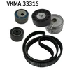 Image de Jeu De Courroies Trapézoïdales À Nervures Skf Vkma33316 Citroen;Fiat;Peugeot
