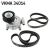 Image de Jeu De Courroies Trapézoïdales À Nervures Skf Vkma34014 Ford;Volvo