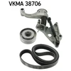 Image de Jeu De Courroies Trapézoïdales À Nervures Skf Vkma38706
