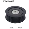 Image de Poulie Renvoi/Transmission, Courroie Trapézoïdale À Nervures Vkm 64018 Skf Skf Vkm64018 Hyundai;Kia