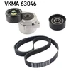 Image de Jeu De Courroies Trapézoïdales À Nervures Skf Vkma63046 Honda