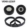Image de Jeu De Courroies Trapézoïdales À Nervures Skf Vkma61069 Toyota