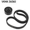 Image de Jeu De Courroies Trapézoïdales À Nervures Skf Vkma36060 Dacia;Nissan;Renault