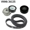 Image de Jeu De Courroies Trapézoïdales Poly Skf Vkma36135 Ford;Volvo