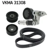 Image de Jeu De Courroies Poly Trapézoïdales Skf Vkma31308 Audi