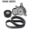 Image de Jeu De Courroies Poly Trapézoïdales Skf Vkma38093 Mercedes-Benz