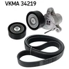 Image de Jeu De Courroies Trapézoïdales Poly Skf Vkma34219 Ford